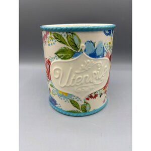 The Pioneer Woman Utensil Crock Holder Ceramic Melody Floral